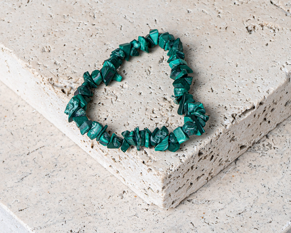 Malachite Chip Bracelet