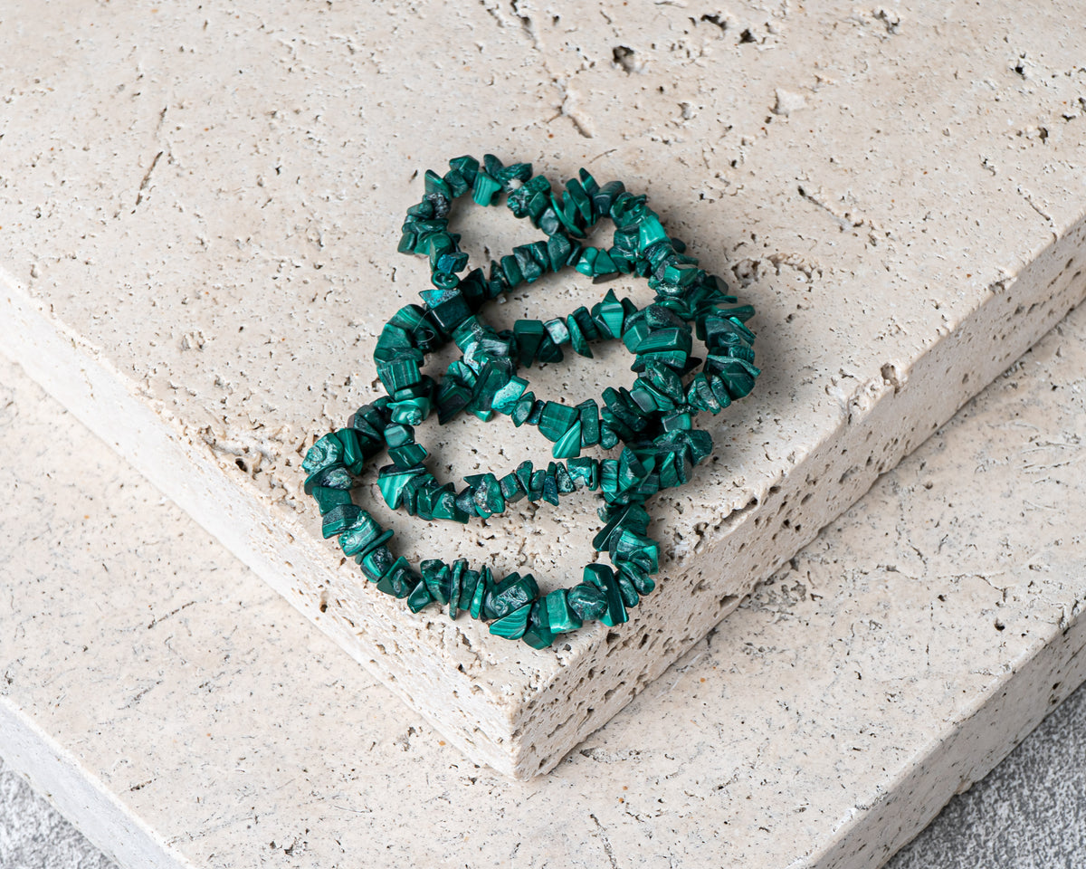 Malachite Chip Bracelet
